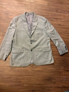 Haggar Light Gray Two-Button Sport Coat